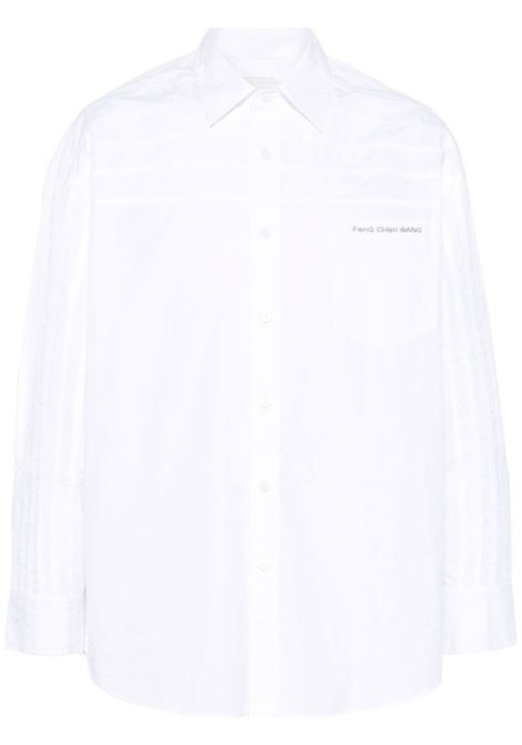 White seam-detail shirt Feng chen wang - men